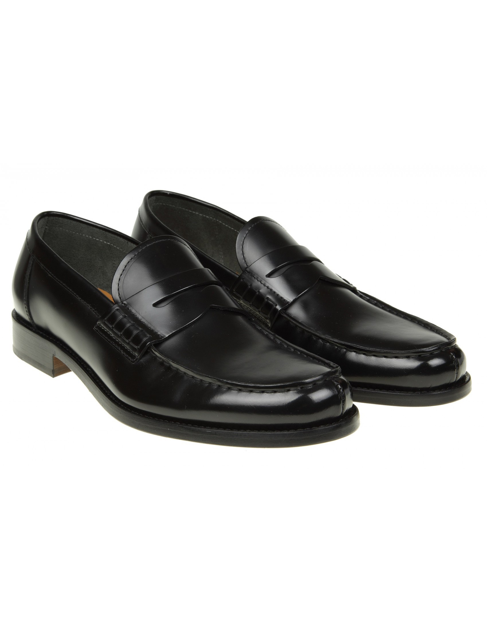 Doucal's leather derby shoes - Black