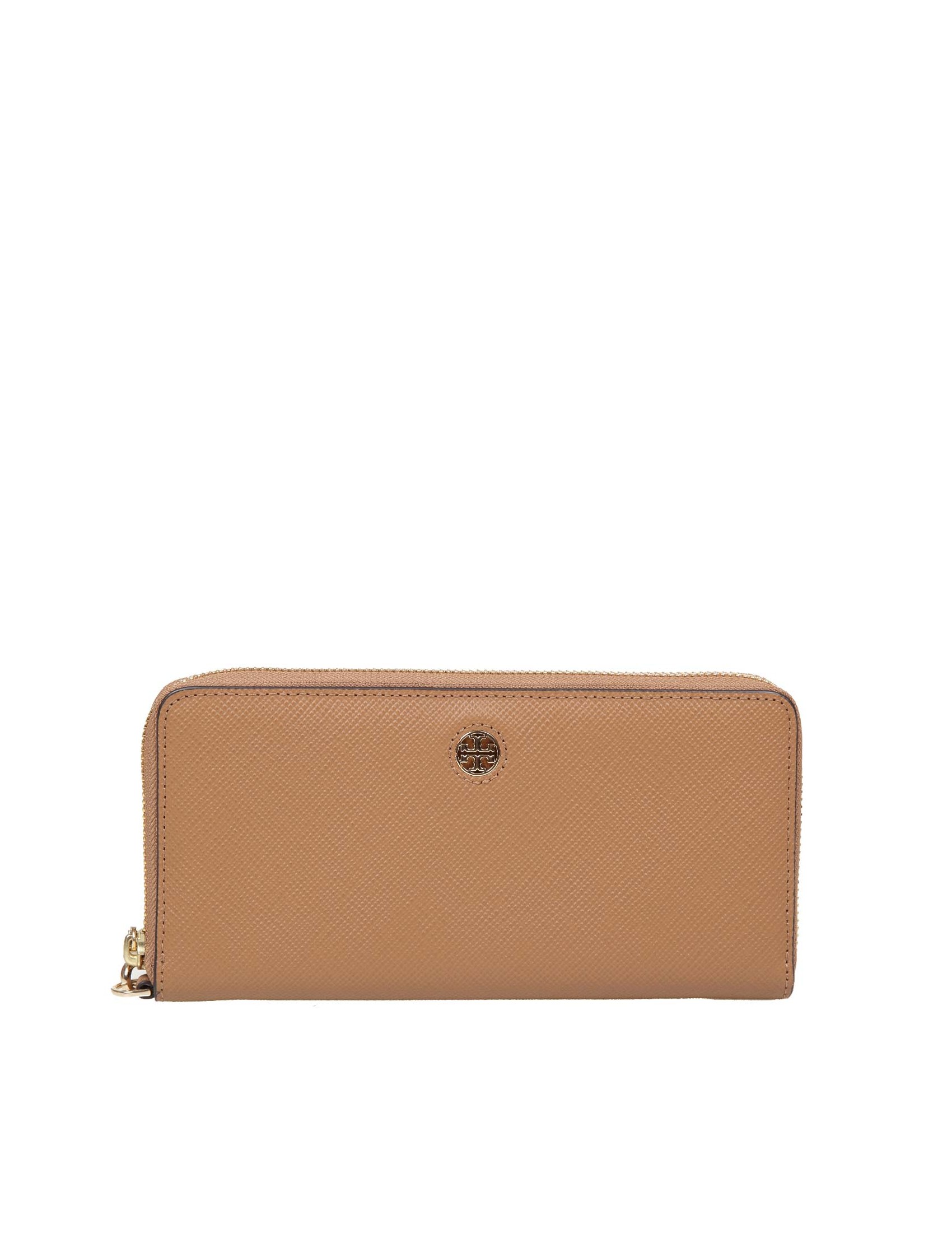 TORY BURCH PERRY ZIP WALLET IN LEATHER COLOR LEATHER