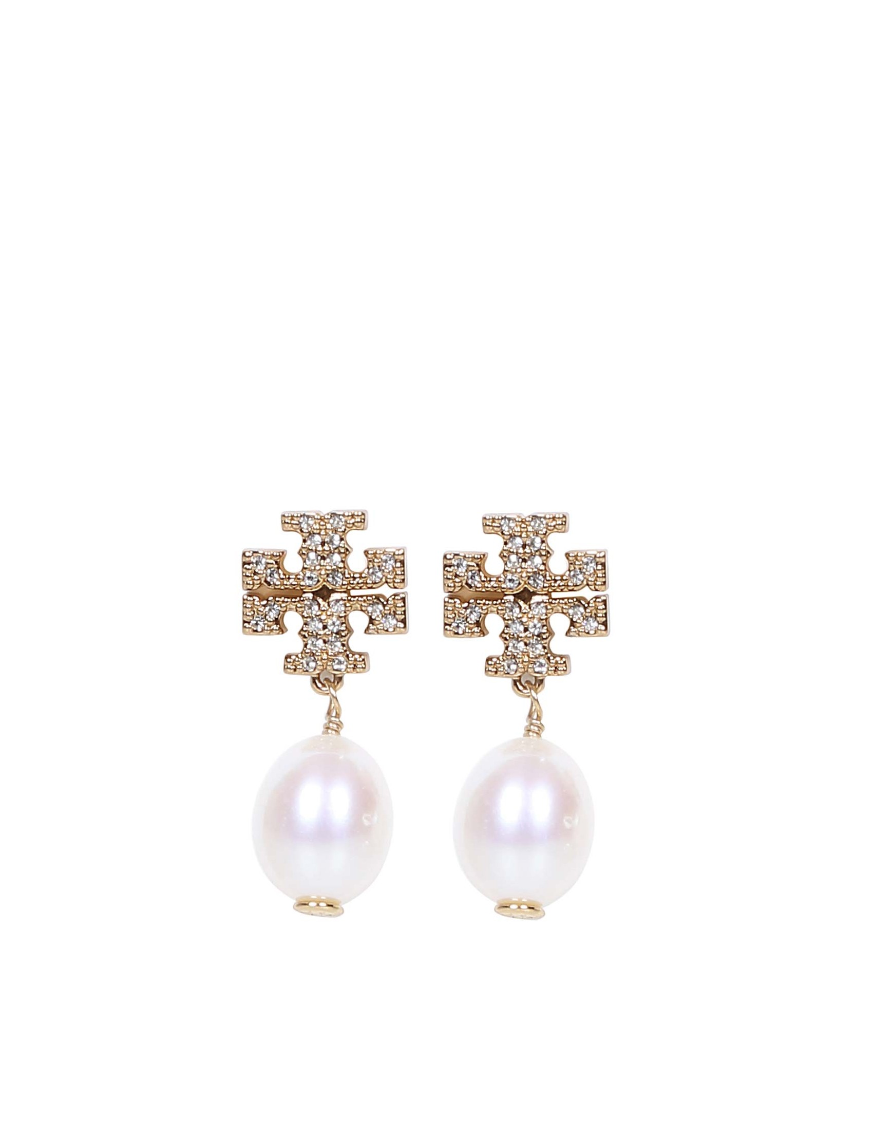 TORY BURCH PENDANT EARRINGS KIRA WITH PEARLS