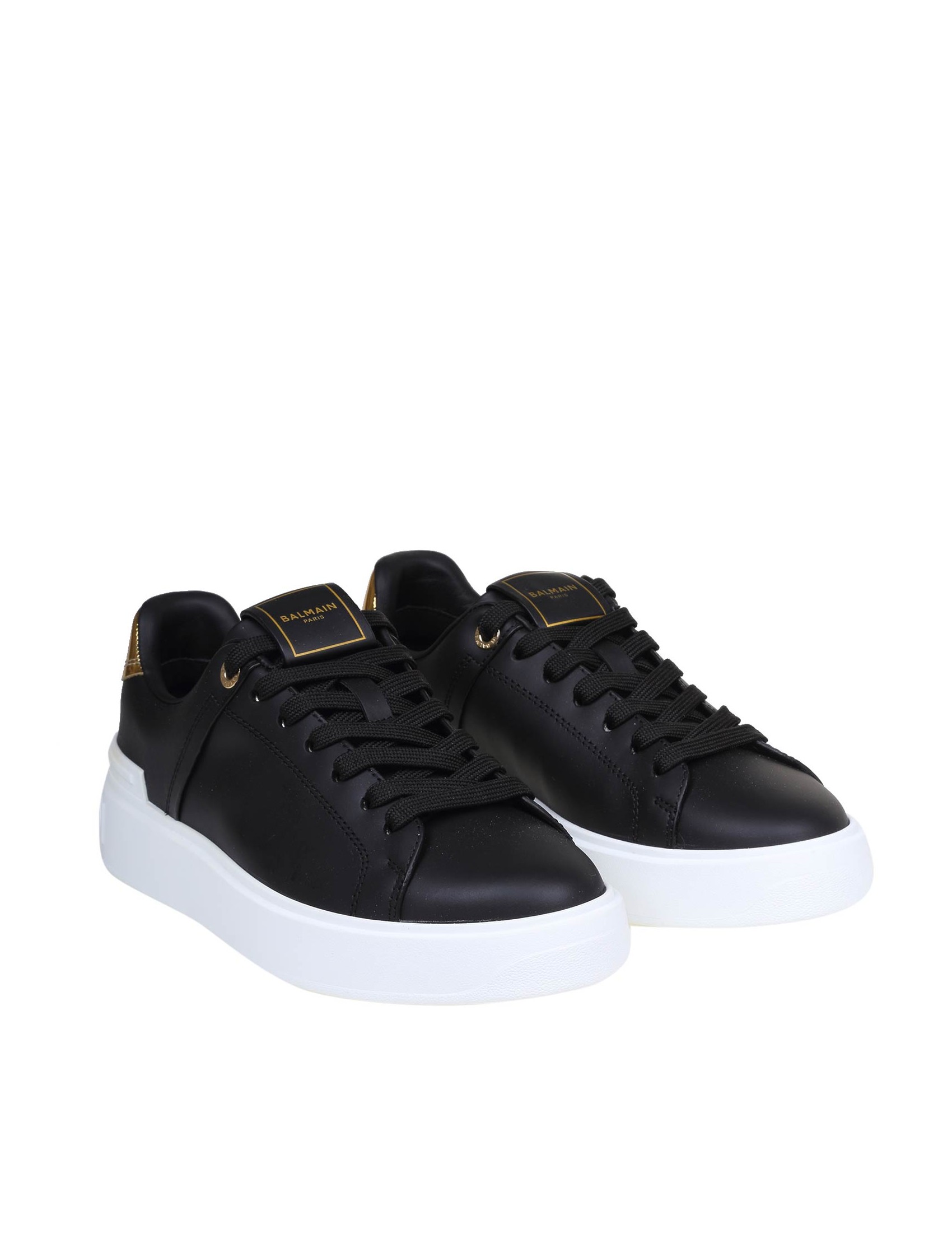 SNEAKERS BLACK LEATHER