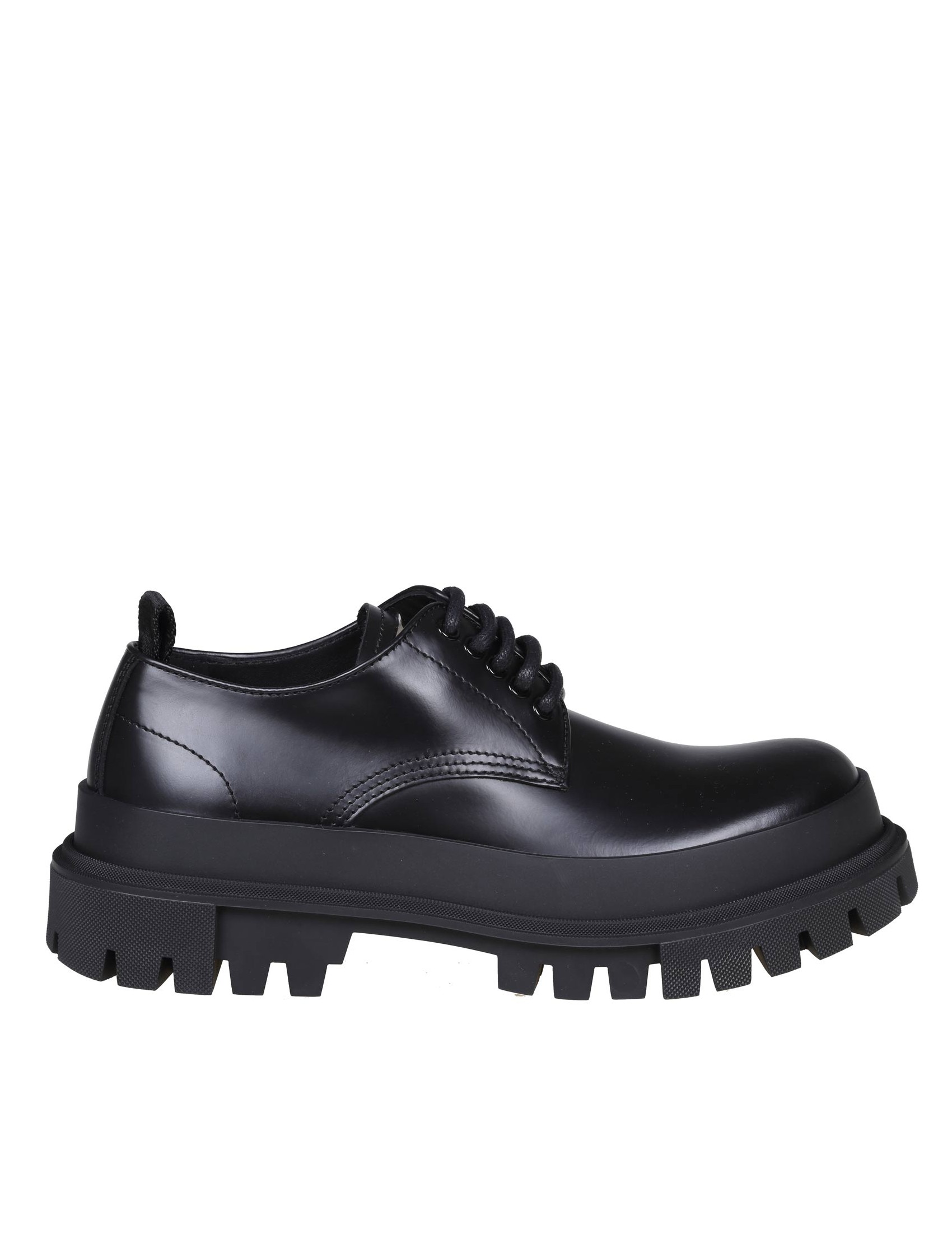 DOLCE & GABBANA LEATHER LACE-UP SHOES