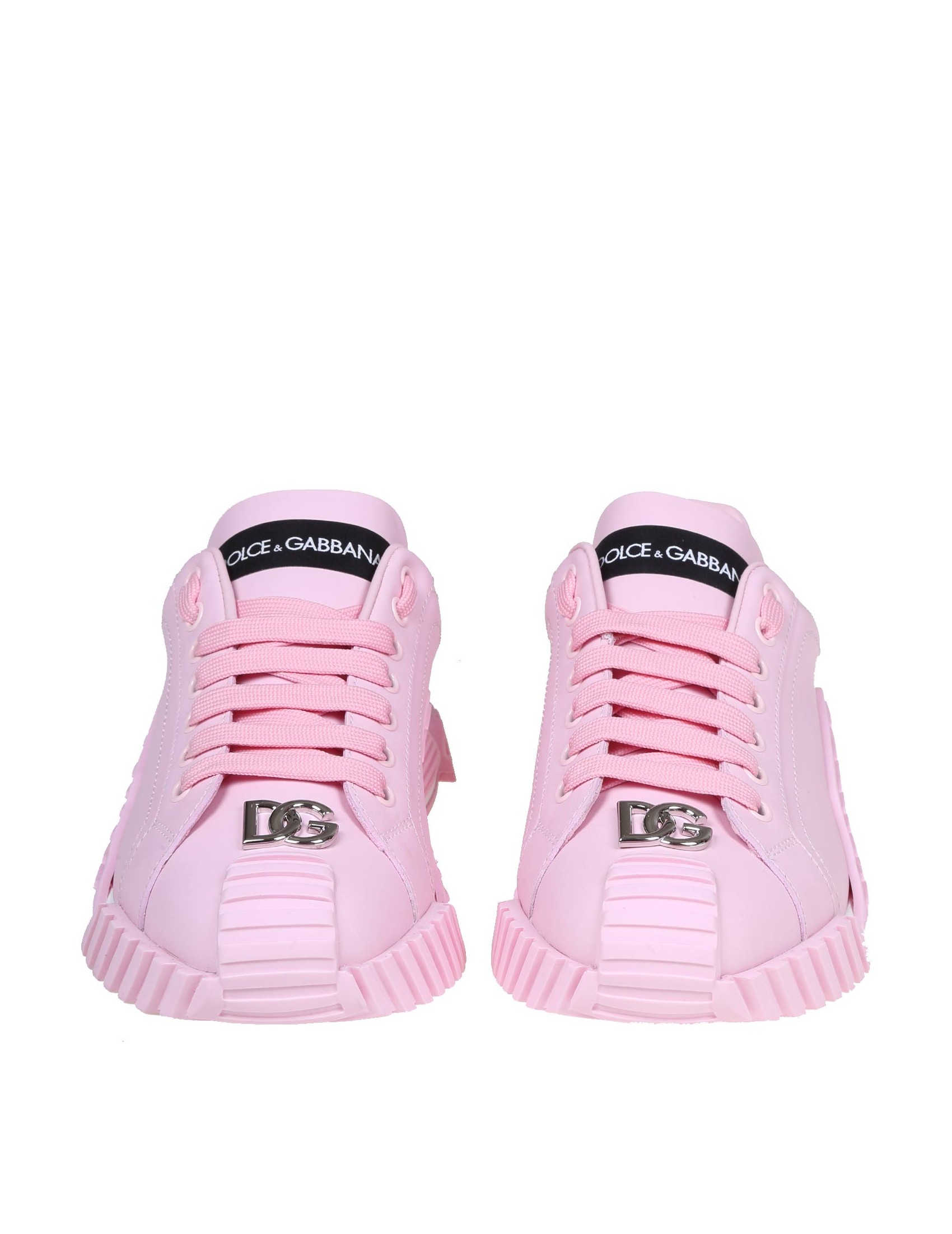 DOLCE GABBANA SNEAKERS PINK COLOR LEATHER