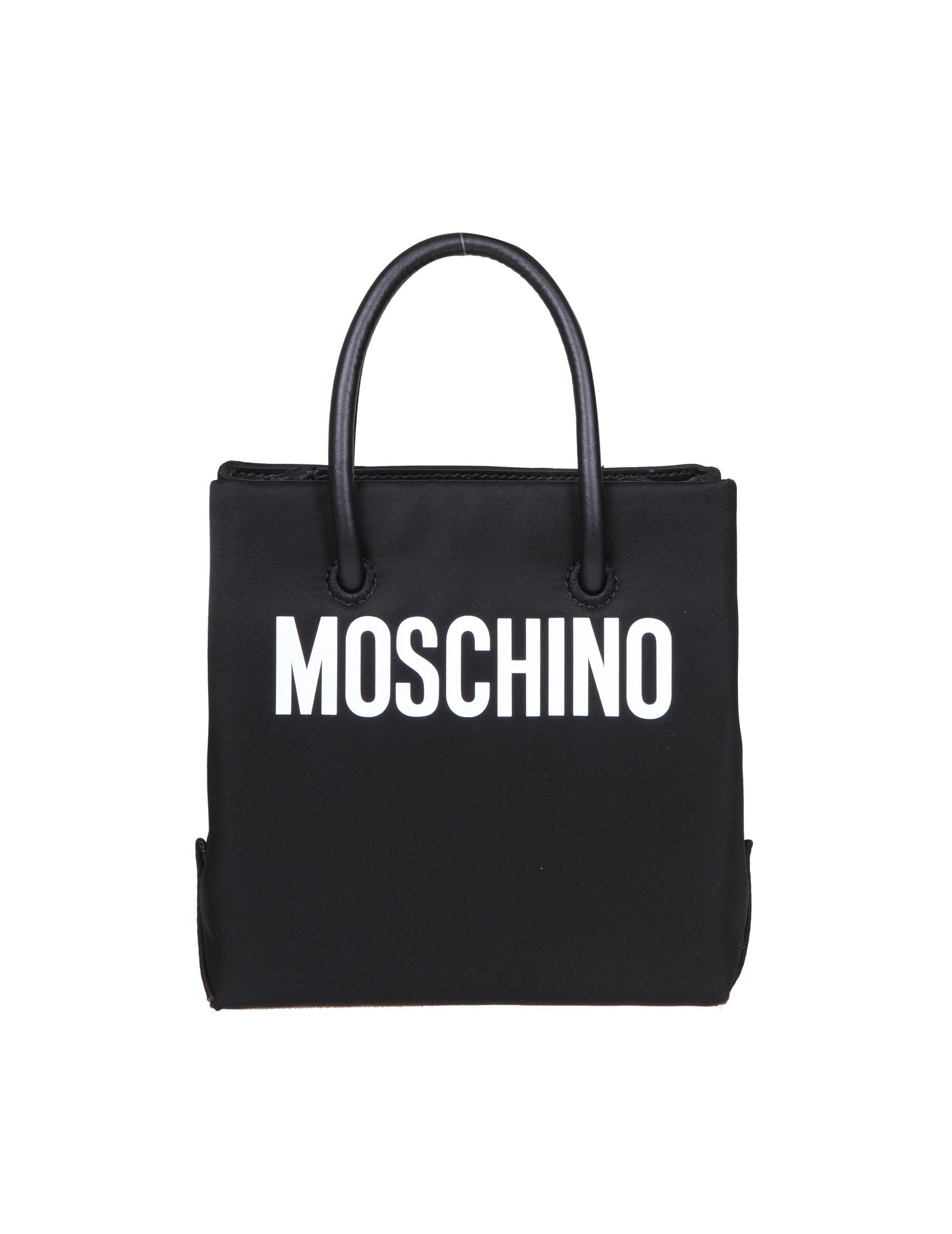 MOSCHINO NYLON BAG WITH LETTERING LOGO
