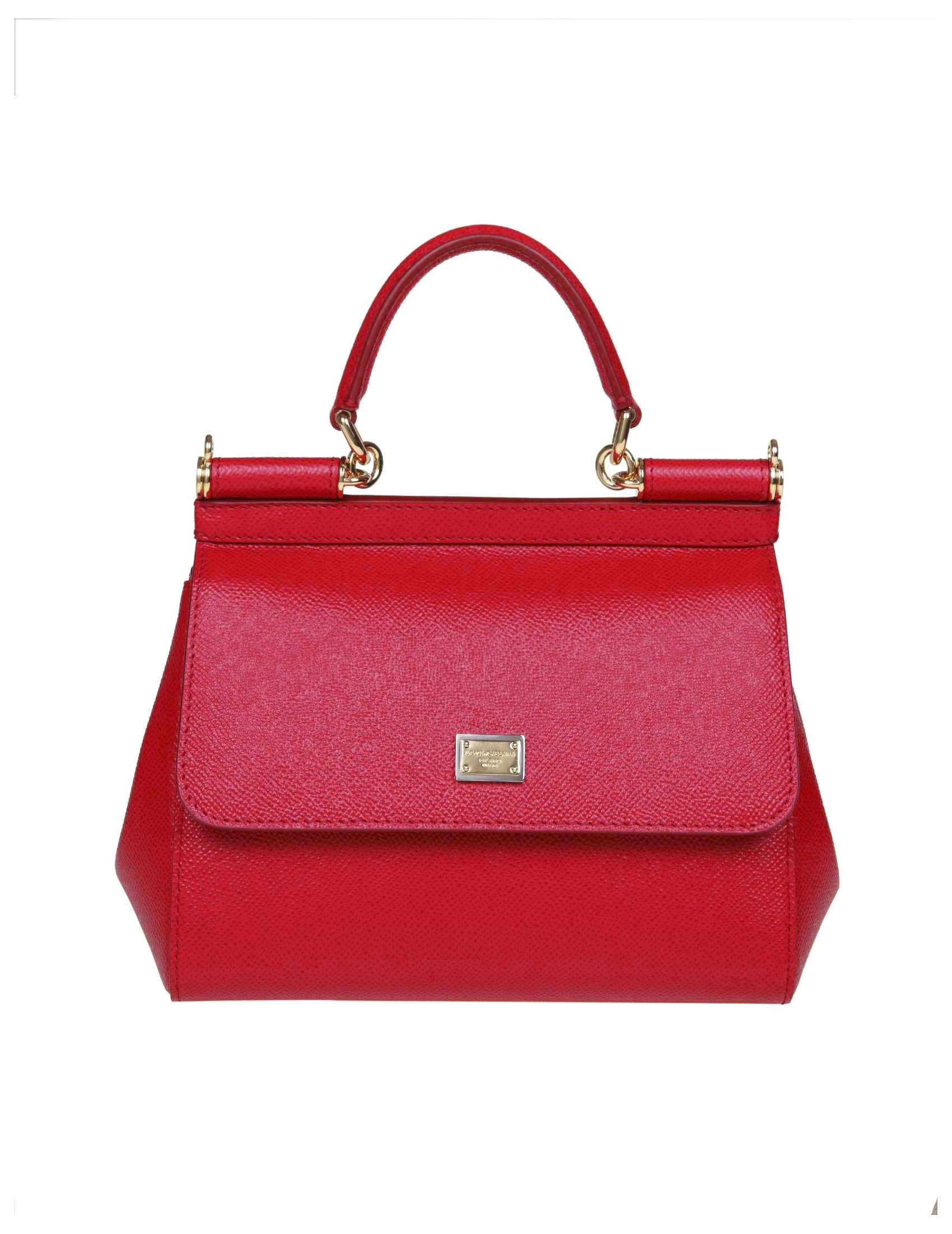 DOLCE GABBANA SMALL SICILY BAG IN DAUPHINE LEATHER dolce-gabbana-small-sicily-bag-in-dauphine-leather