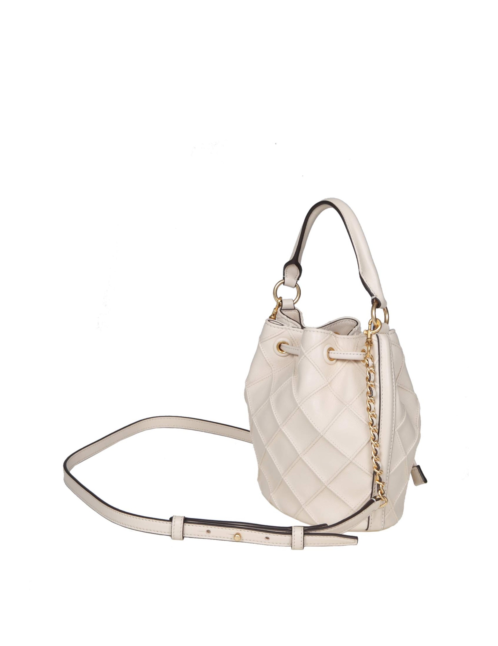 TORY BURCH FLEMING SOFT BUCKET COLOR NEW CREAM TORY BURCH FLEMING SOFT BUCKET COLOR NEW CREAM