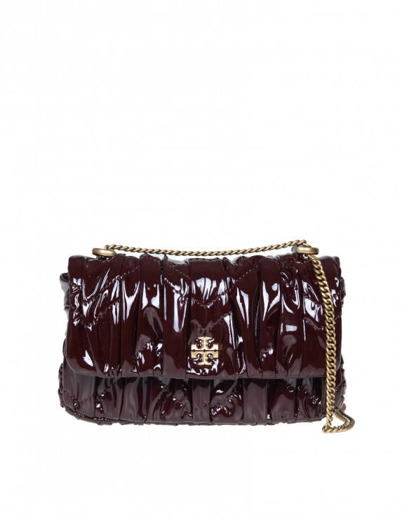 TORY BURCH KIRA MINIBAG IN PATENT LEATHER WITH RUCHES