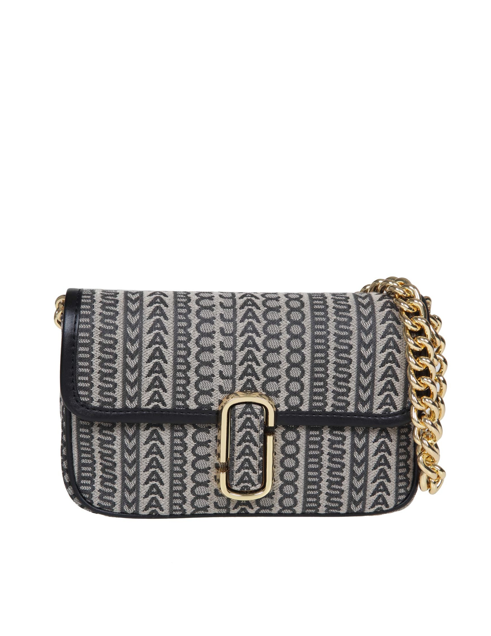 MARC JACOBS SOFT SHOULDER BAG IN EMBROIDERED FABRIC