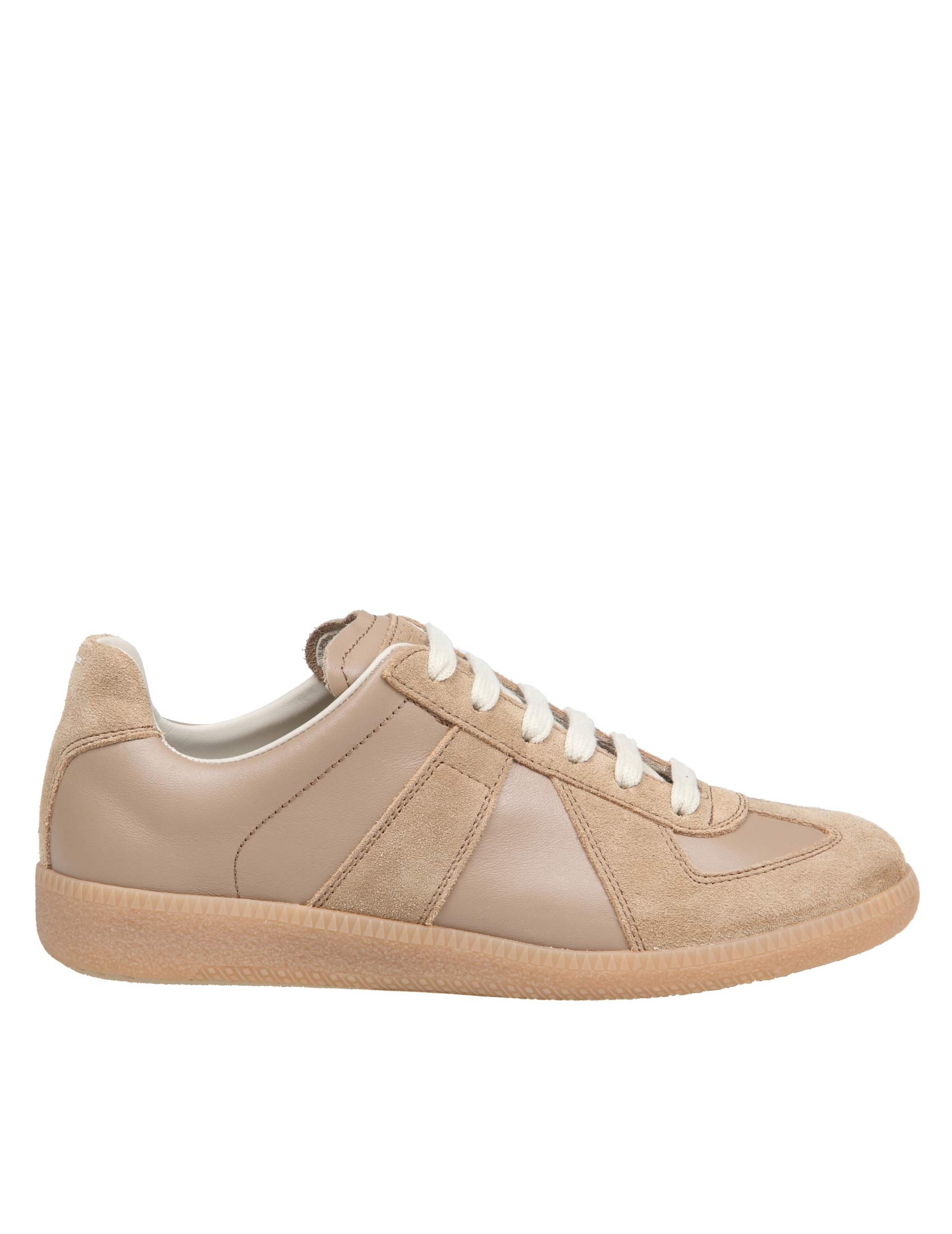MAISON MARGIELA REPLICA SNEAKERS IN LEATHER AND SUEDE