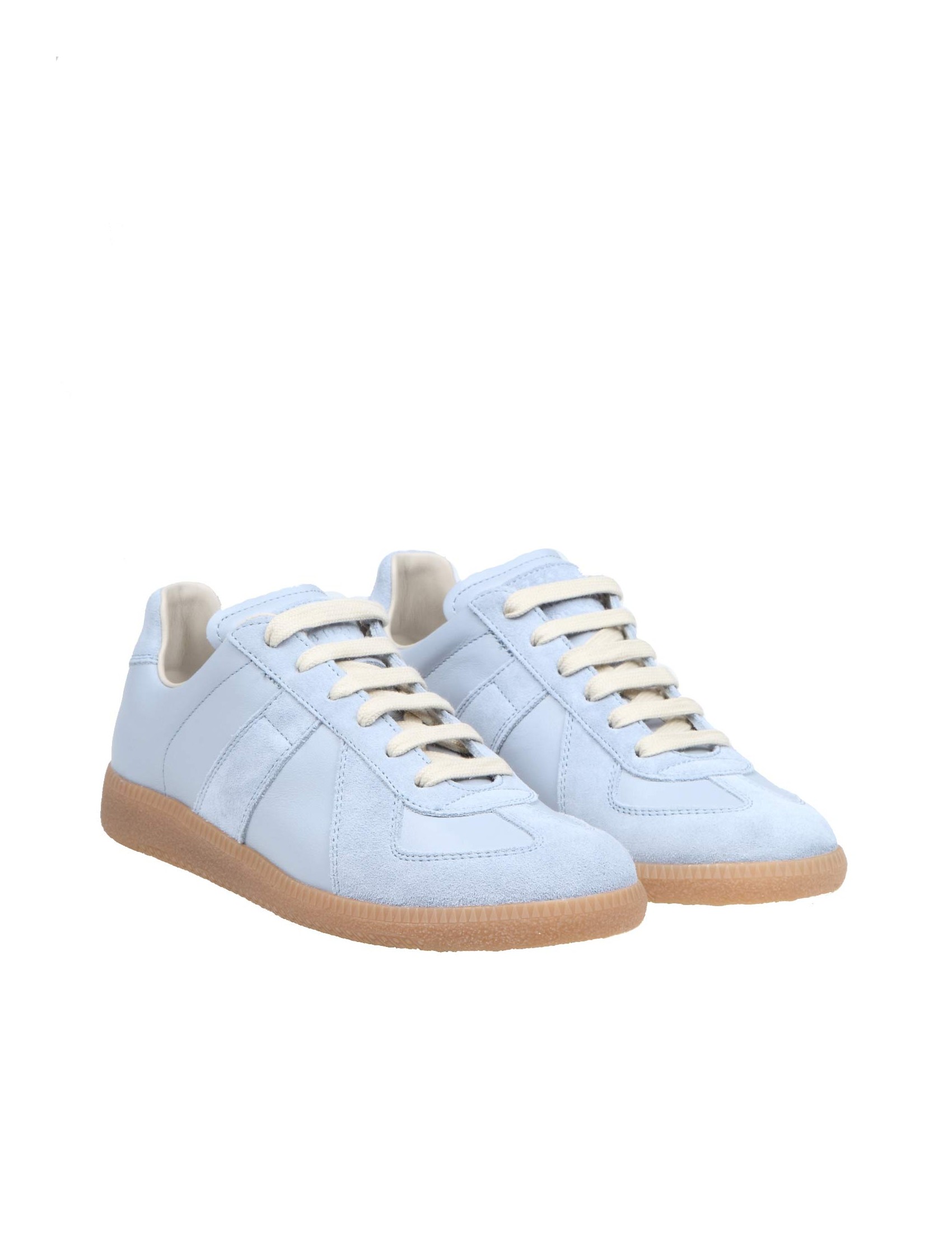 MAISON MARGIELA REPLICA SNEAKERS IN LEATHER AND SUEDE