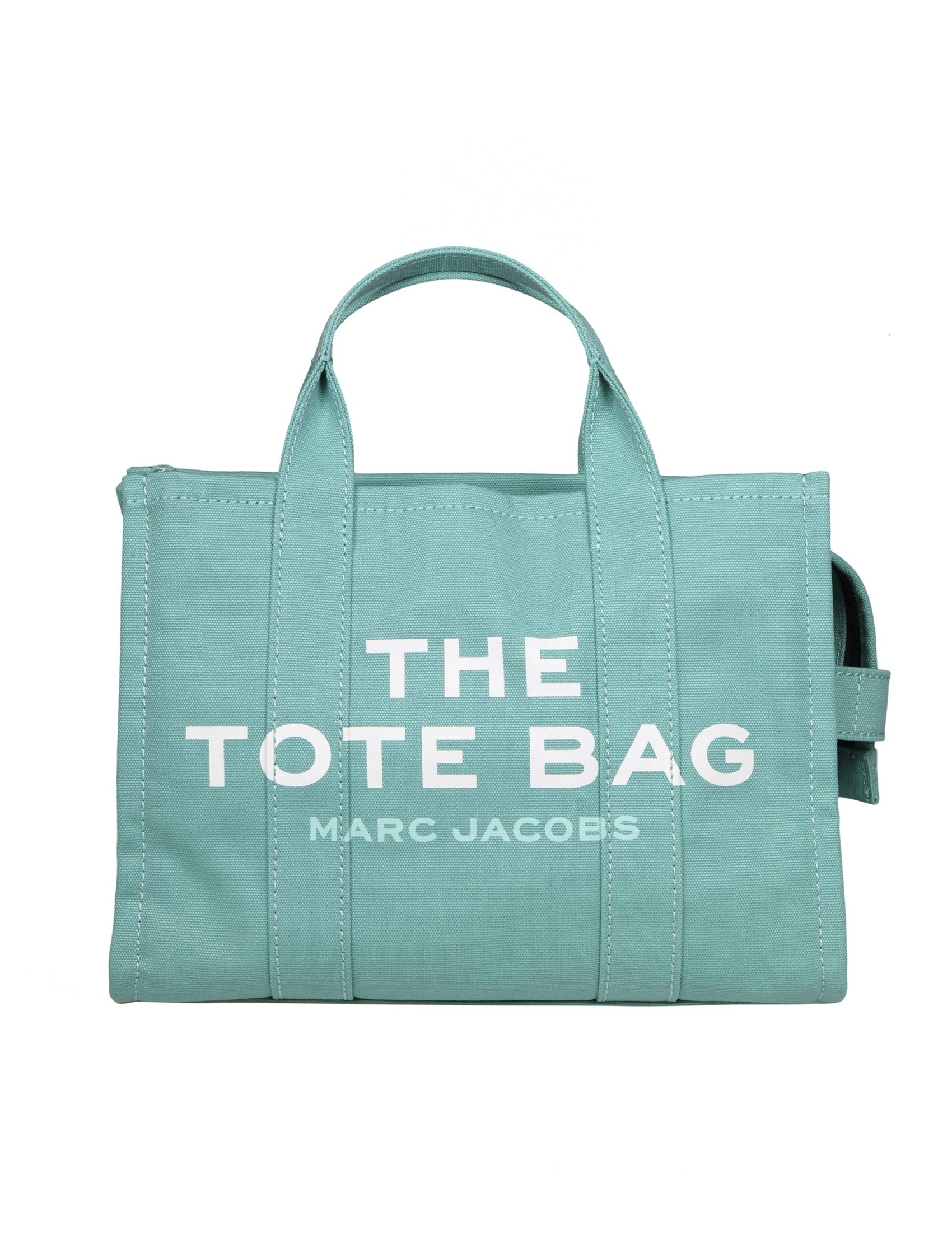 MARC JACOBS THE SMALL TOTE IN WASABI COLOR CANVAS