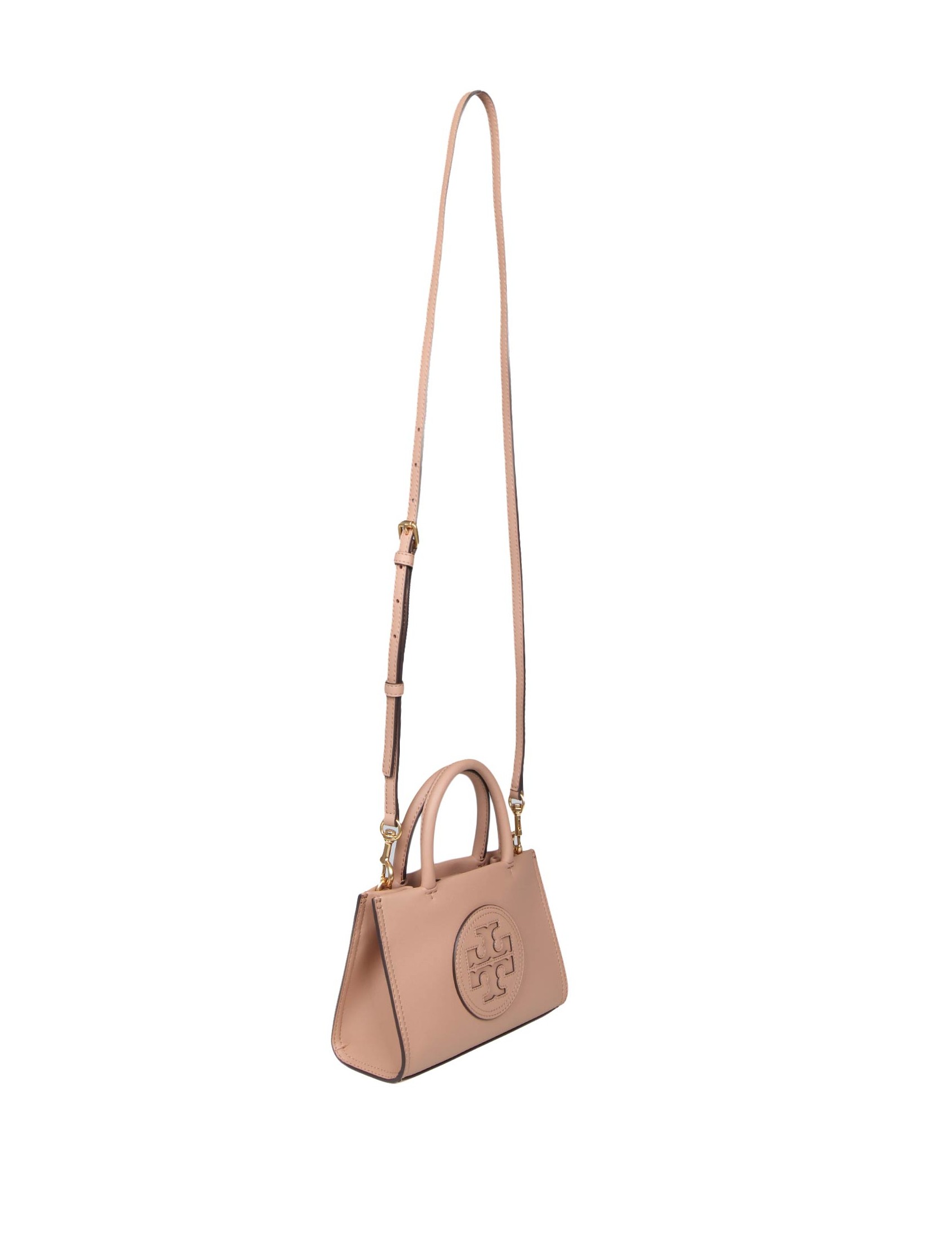 TORY BURCH MINI ELLA IN LEATHER WITH LOGO TORY BURCH MINI ELLA IN LEATHER WITH LOGO