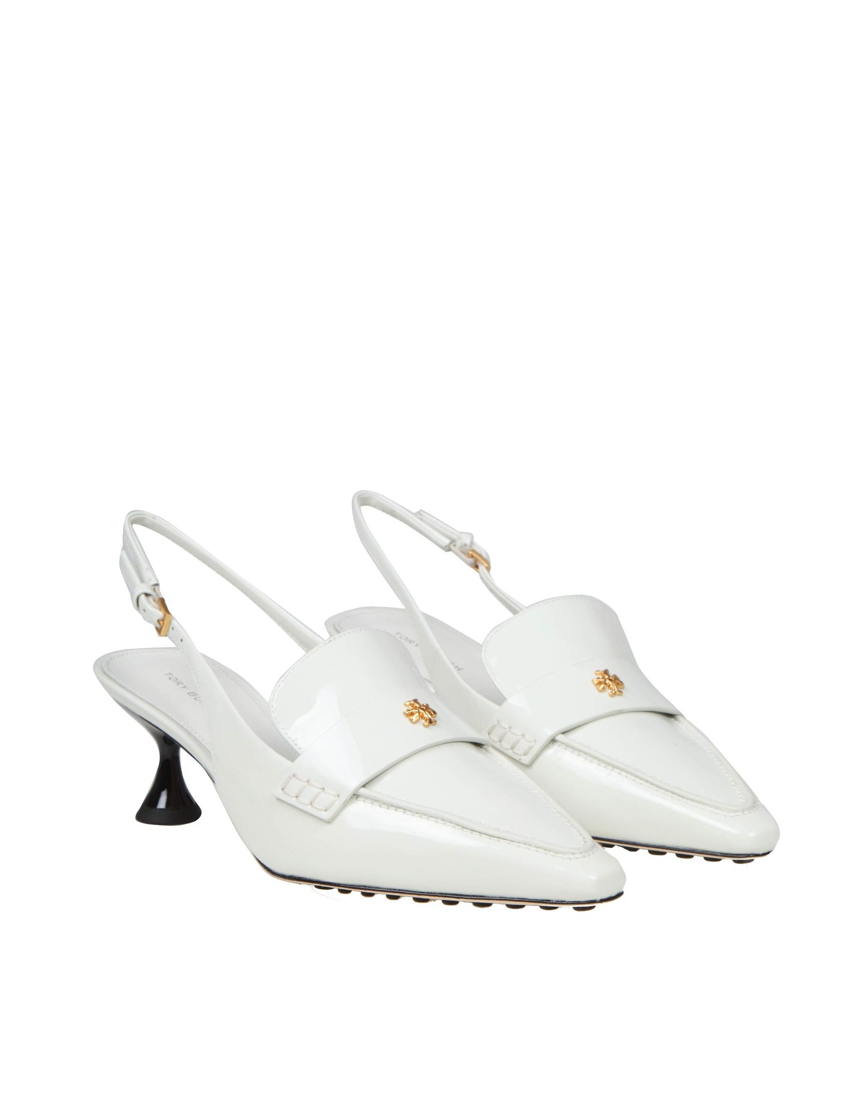 TORY BURCH SLINGBACK IN PEARL COLOR PATENT LEATHER TORY BURCH SLINGBACK IN PEARL COLOR PATENT LEATHER