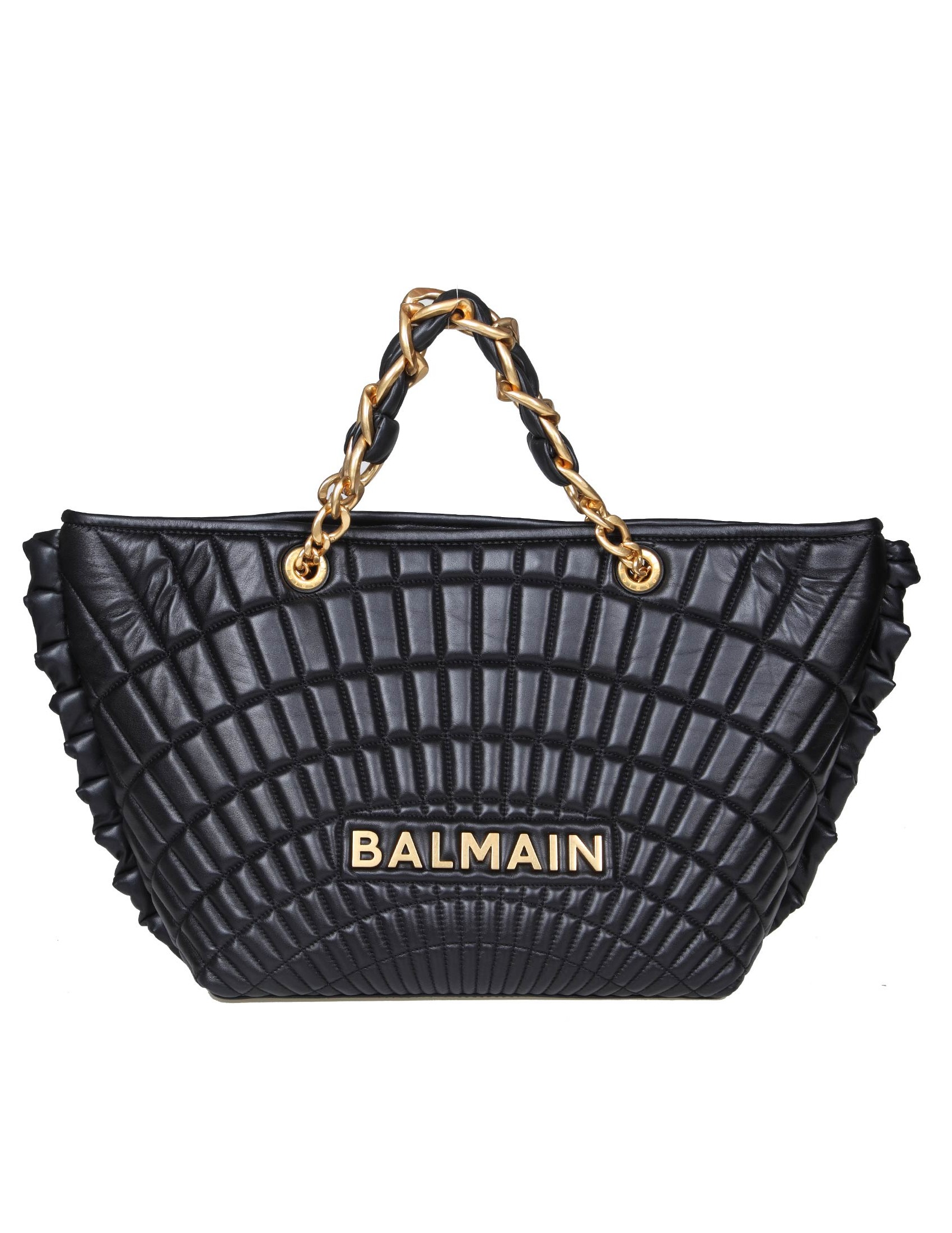 BALMAIN BORFSA SHPPING 1945 SOFT IN QUILTED LEATHER