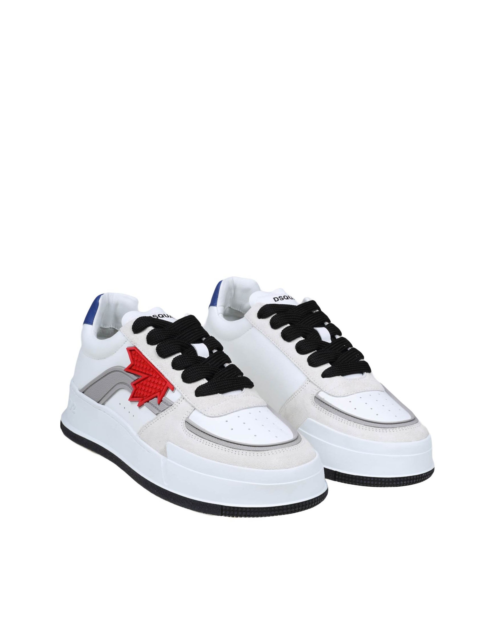DSQUARED2 Sneakers LEGENDARY in white/ dark green/ orange