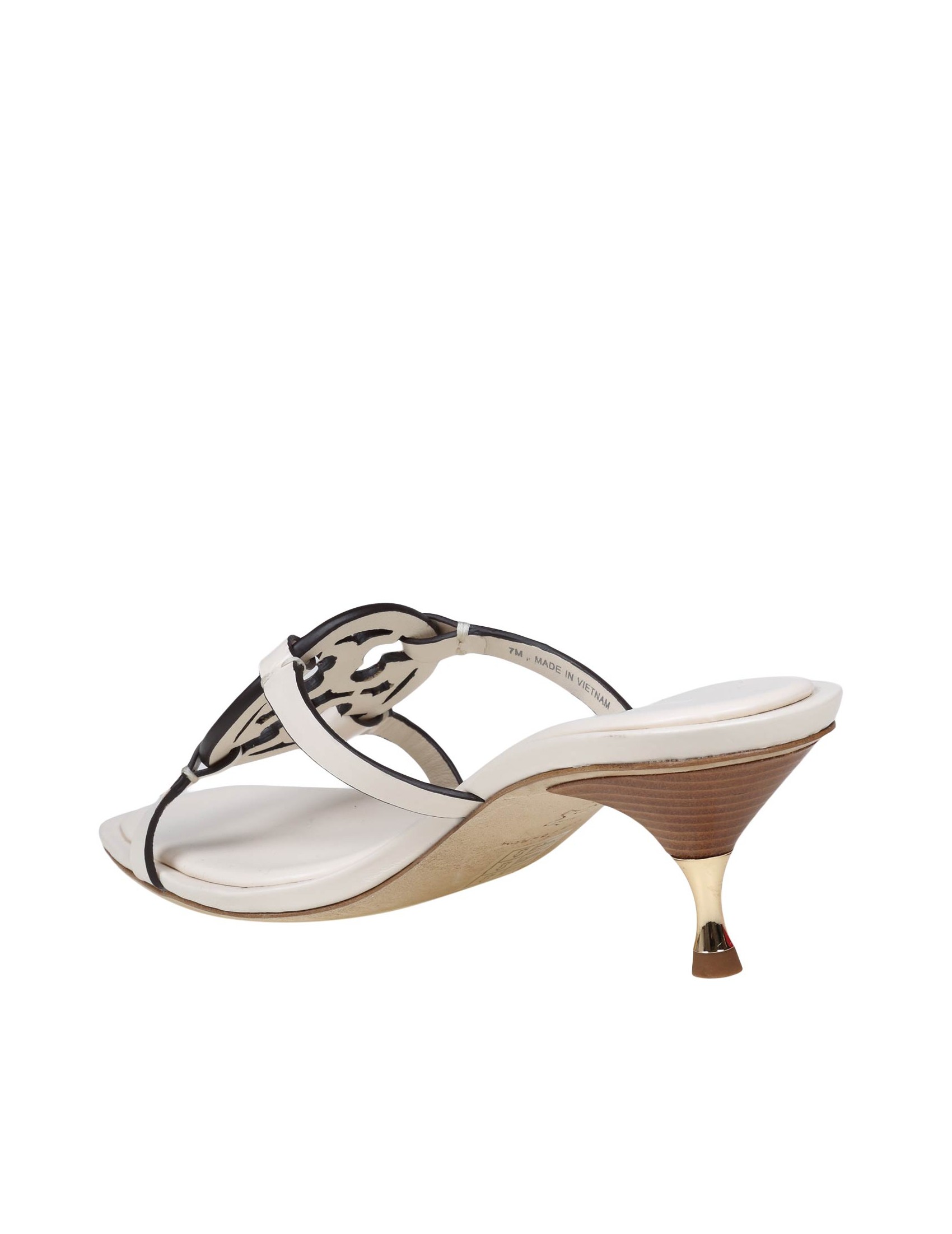 TORY BURCH MILLER SANDAL IN CREAM COLOR LEATHER