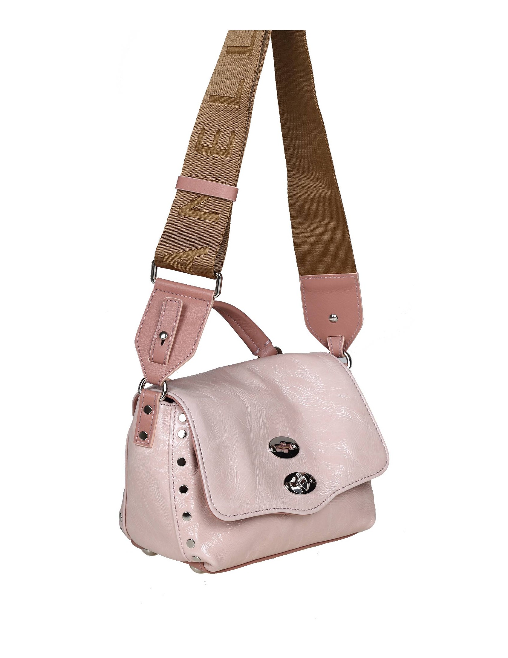 ZANELLATO POSTINA BABY CITY OF ANGELS IN PINK LEATHER