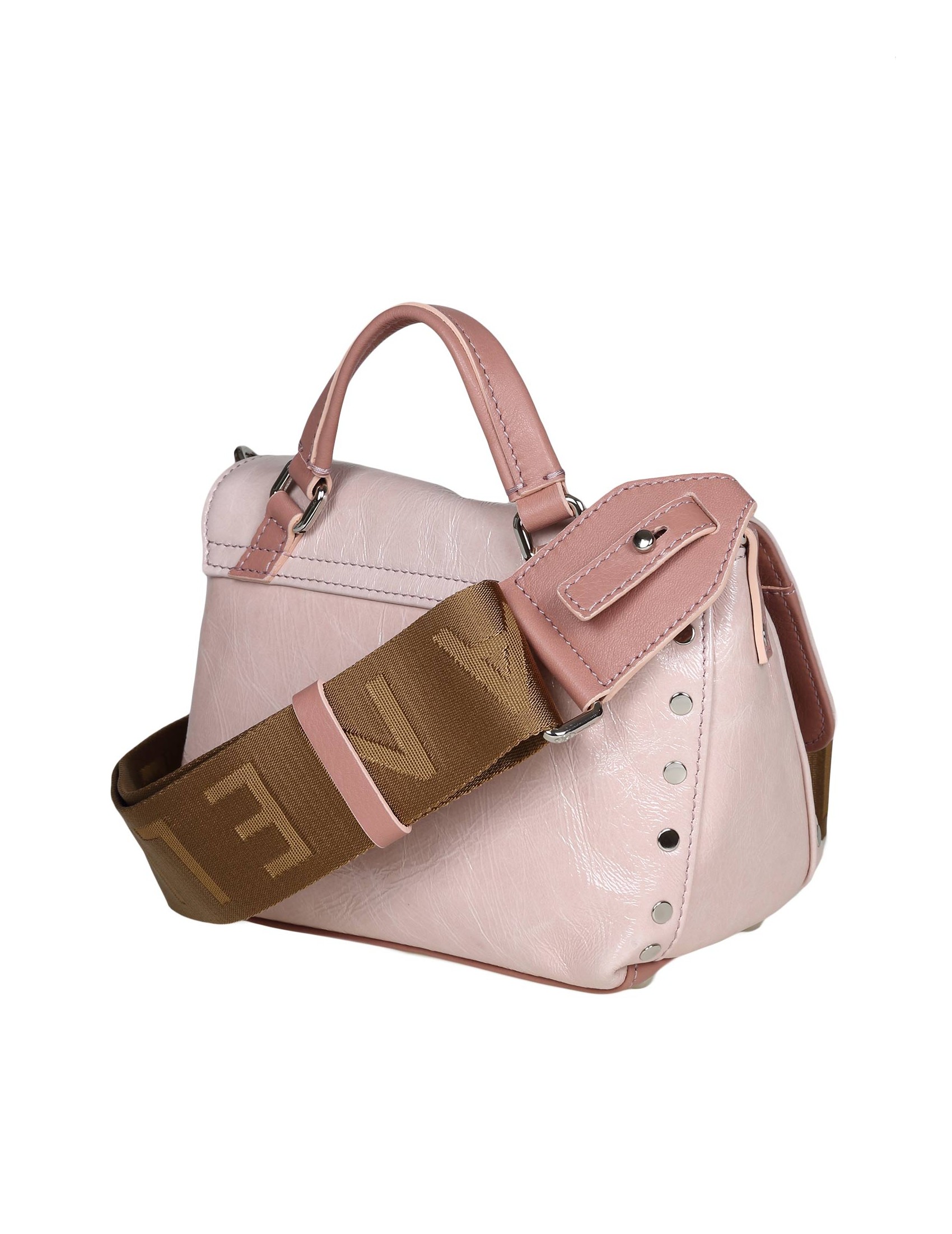 ZANELLATO POSTINA BABY CITY OF ANGELS IN PINK LEATHER