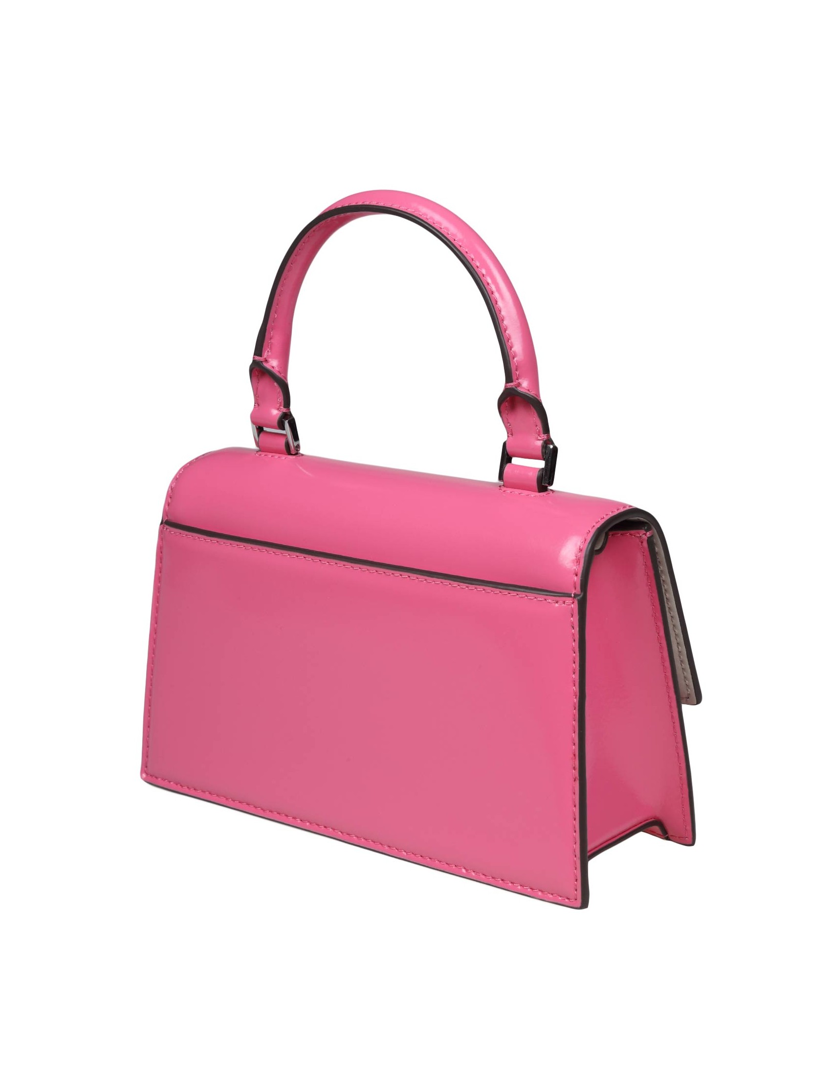 TORY BURCH MINI TOP HANDLE BAG IN PINK LEATHER