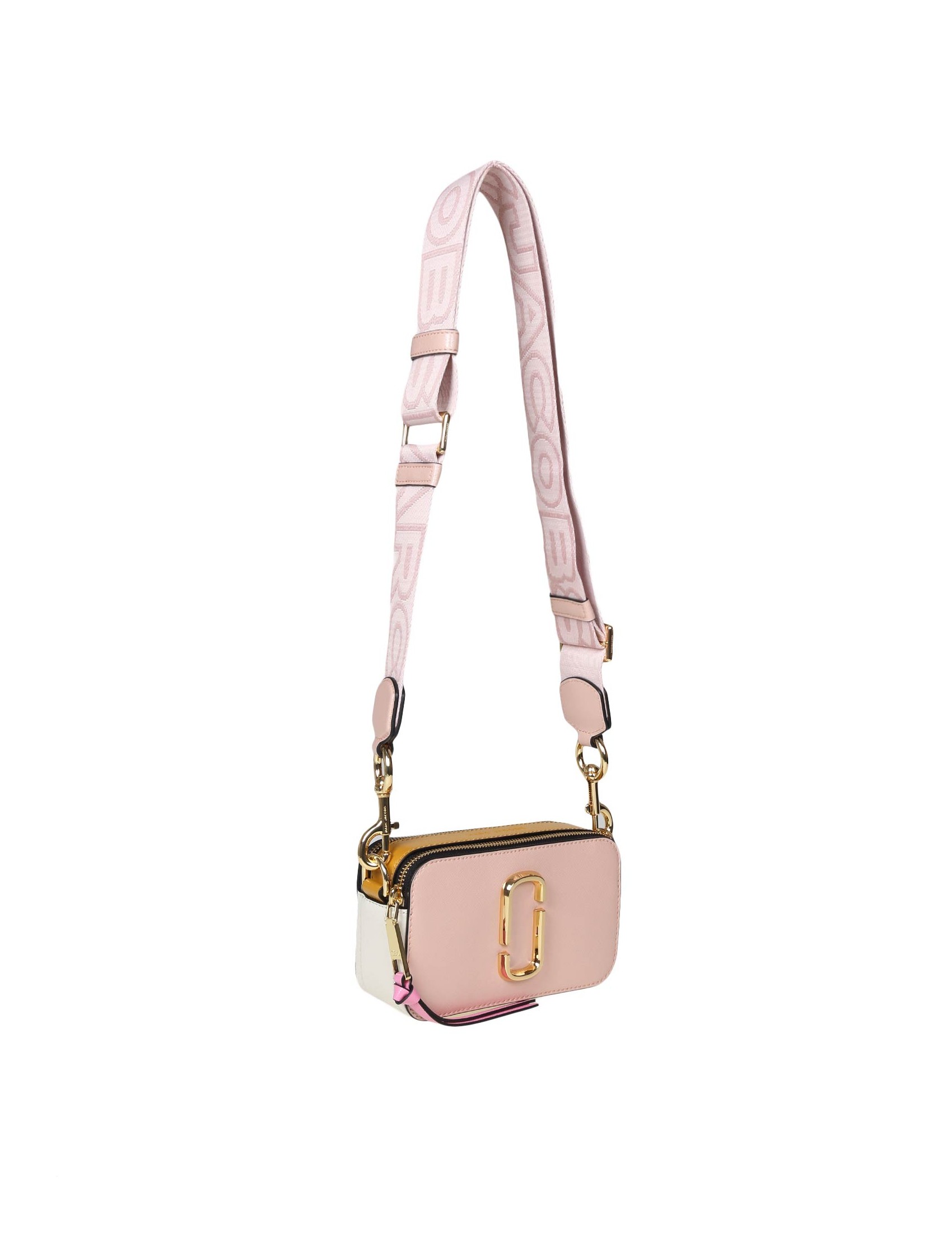 MARC JACOBS SNAPSHOT BAG IN PINK LEATHER