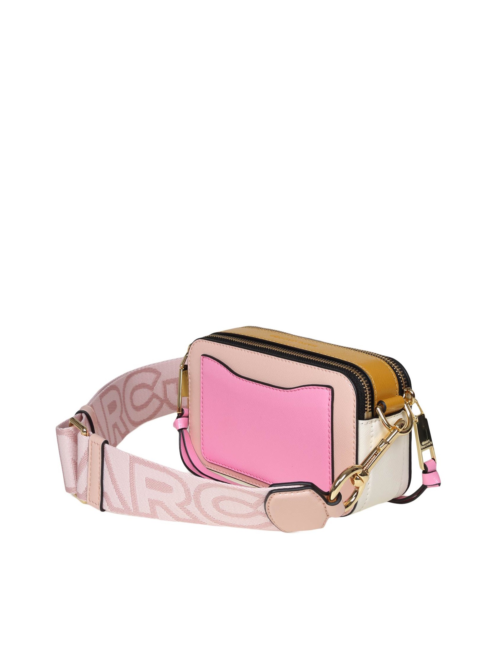 MARC JACOBS SNAPSHOT BAG IN PINK LEATHER