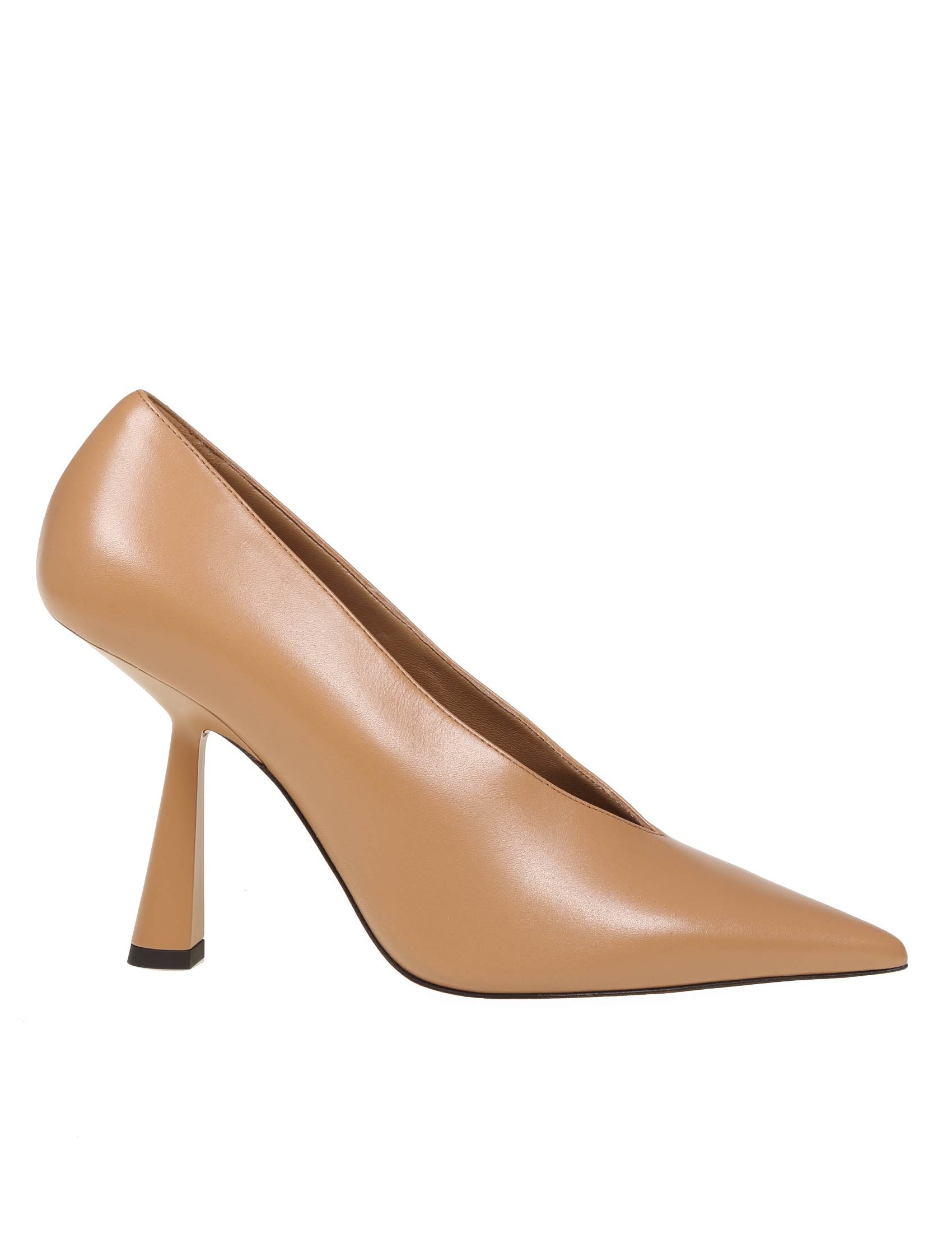JIMMY CHOO PUMP IN COOKIE COLOR LEATHER