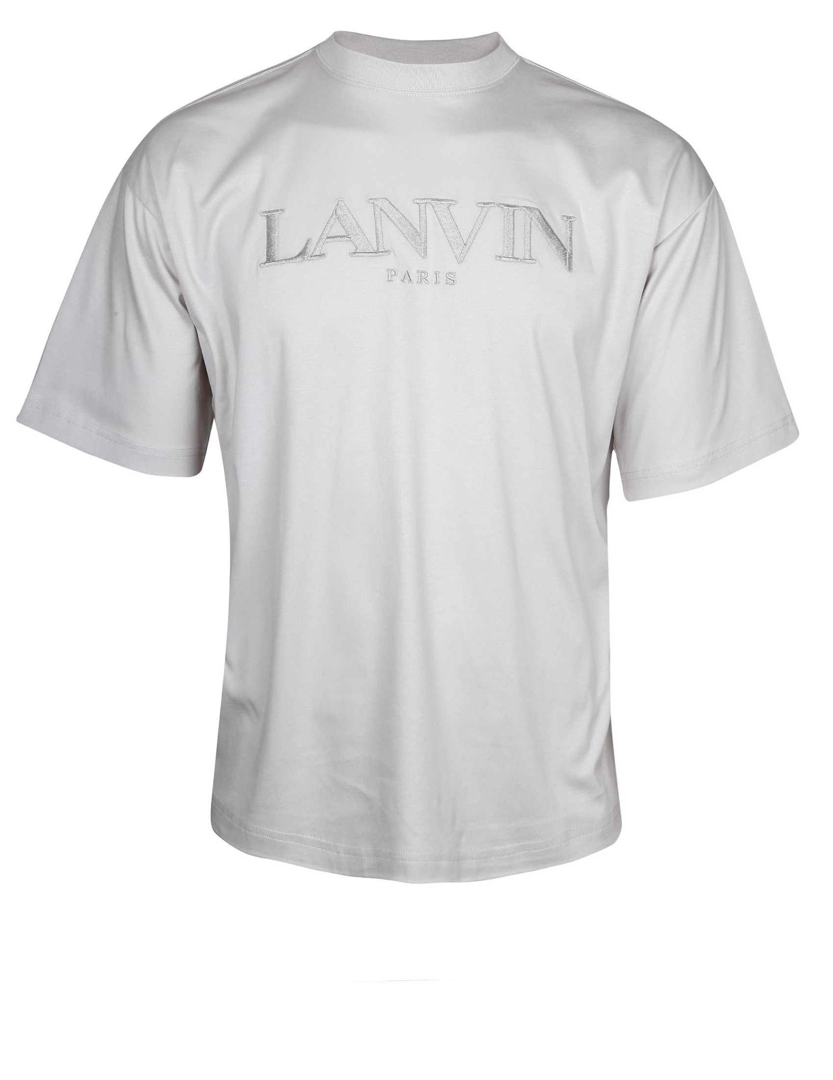 LANVIN OVERSIZE T-SHIRT TEE IN MASTIC COLOR COTTON
