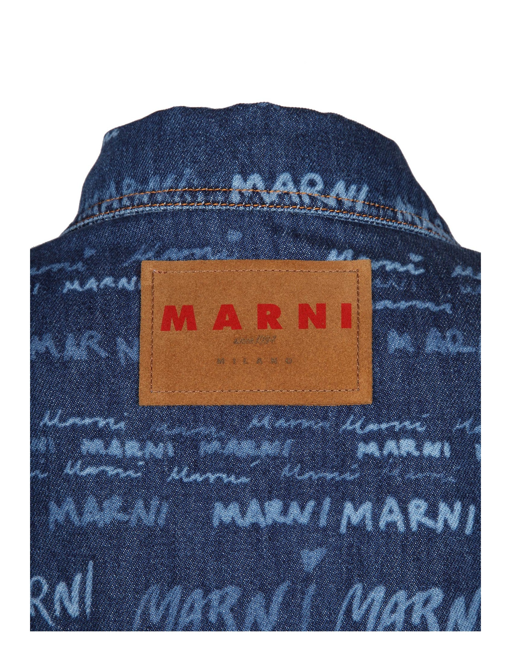 Marni Megamarni Cotton Denim Bucket Hat