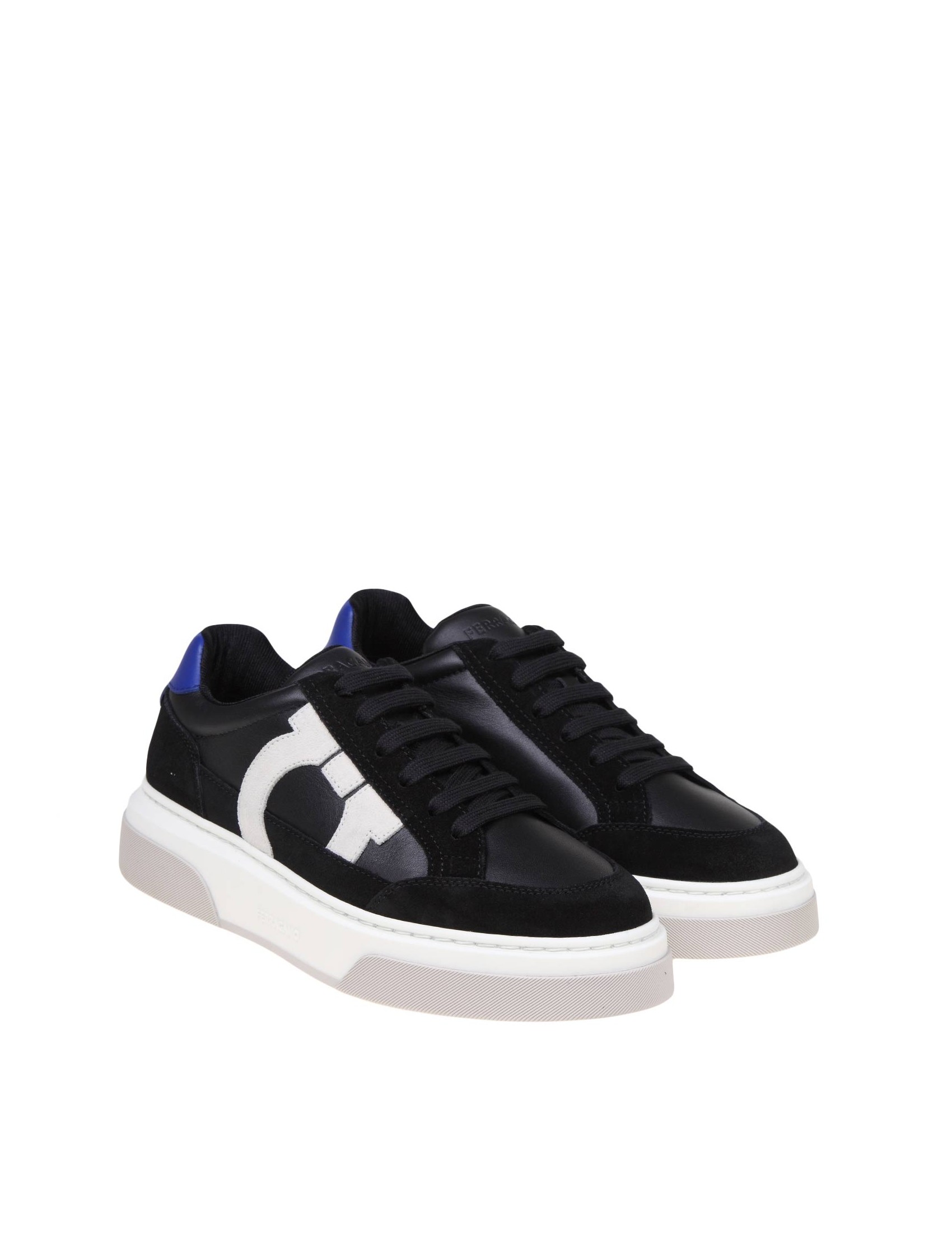 FERRAGAMO LOW GANCINI SNEAKERS IN MESH