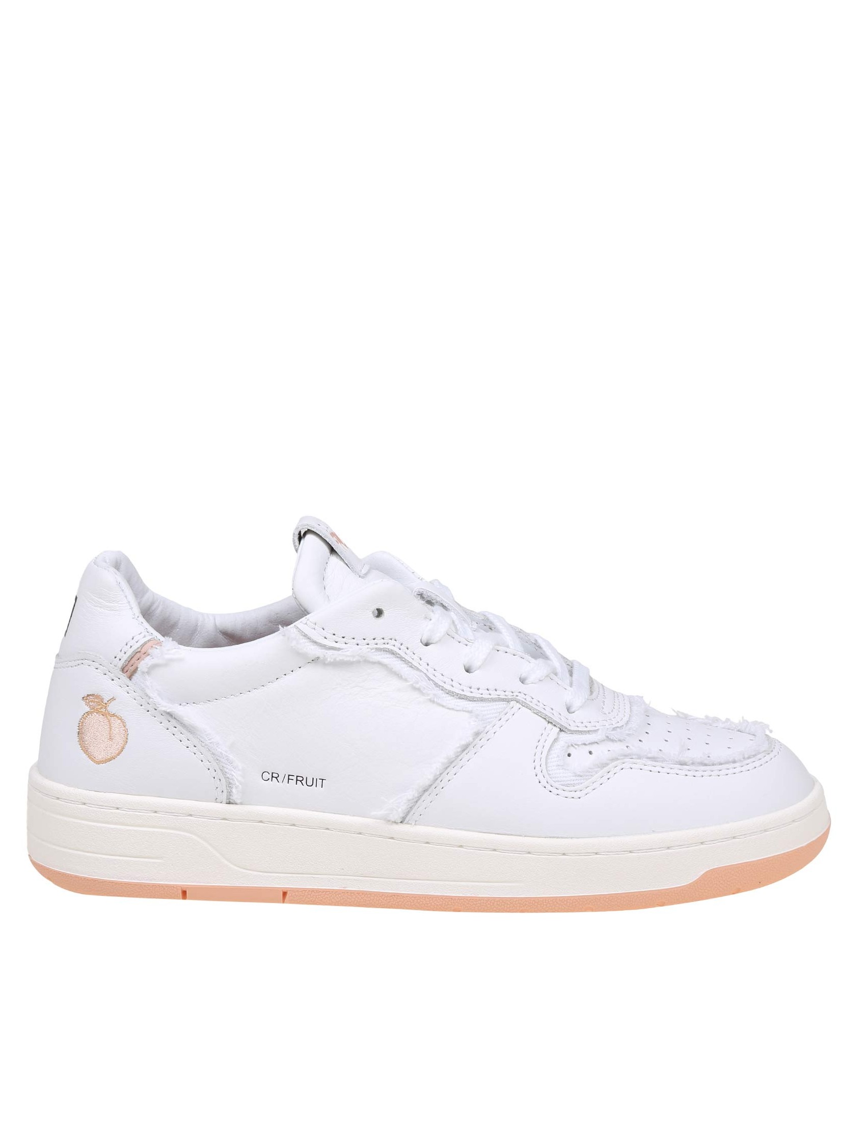 D.A.T.E. COURT SNEAKERS IN WHITE LEATHER