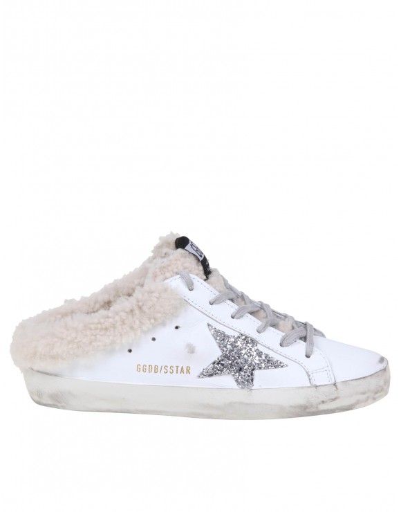 GOLDEN GOOSE SUPER STAR SABOT IN PELLE CON SHEARLING