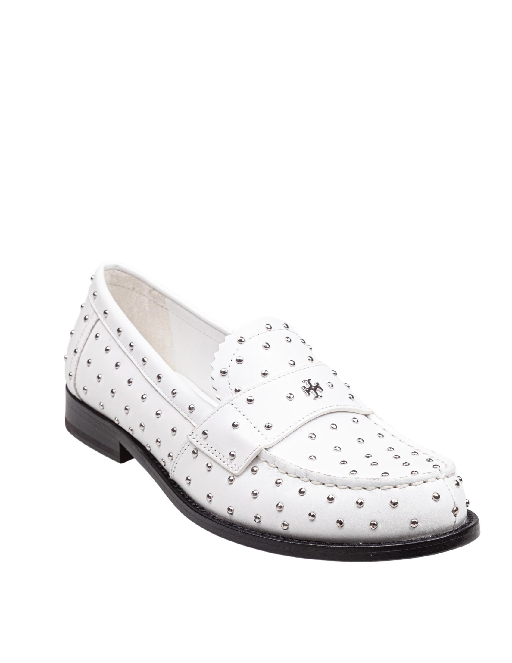 Tory burch white loafers hotsell