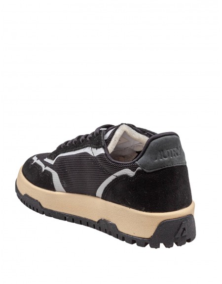 AUTRY WILDPACE SNEAKERS IN MESH AND SUEDE COLOR BLACK