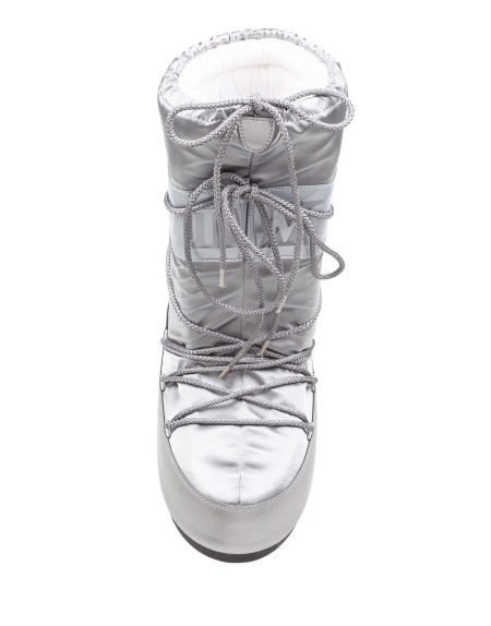 MOON BOOT STIVALE ICON GLANCE IN RASO E PVC COLORE SILVER