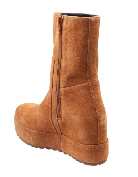 PALOMA BARCELO' DISA TRACK SUEDE ANKLE BOOT, TAN COLOR