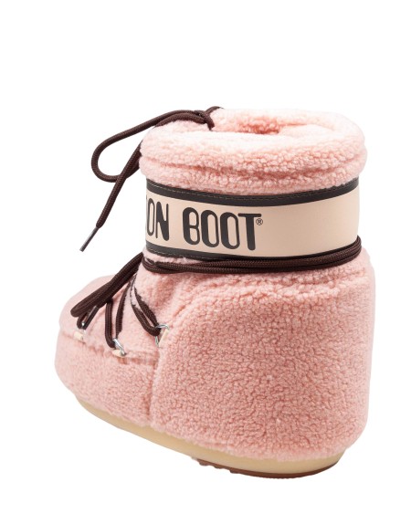MOON BOOT ICON LOW TEDDY BOOT PINK