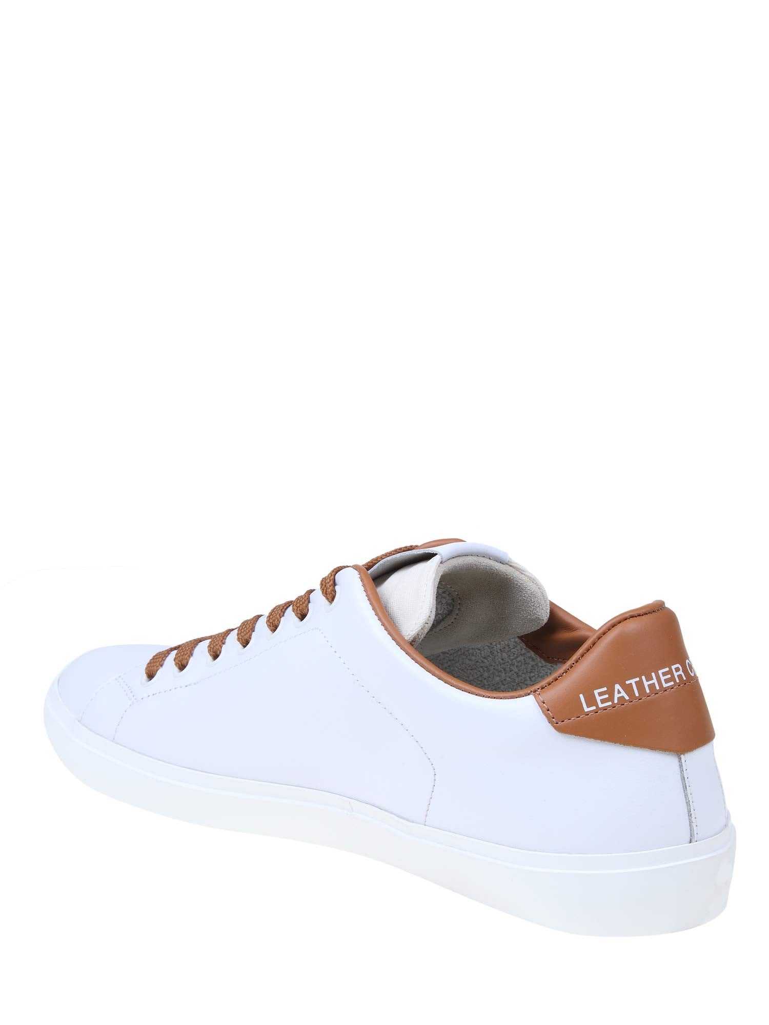 LEATHER CROWN SNEAKERS IN WHITE LEATHER
