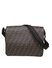 FENDI MESSENGER BAG IN LOGO FABRIC