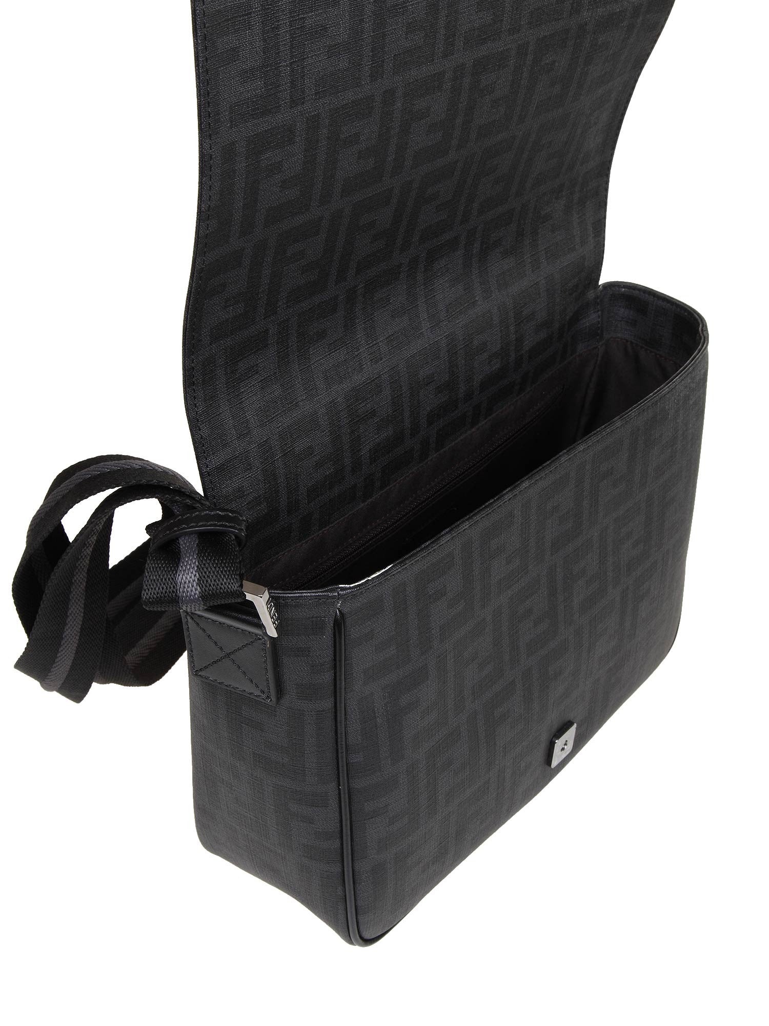 FENDI MESSENGER BAG IN LOGO FABRIC