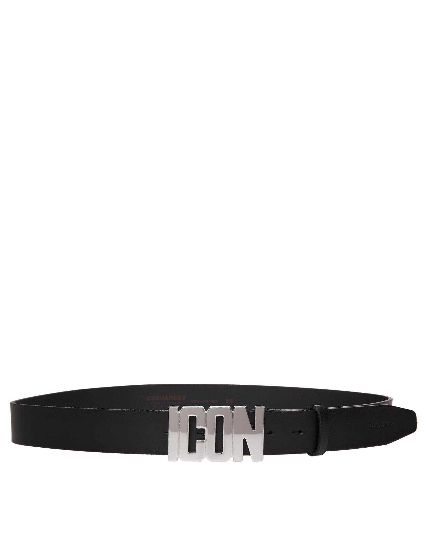 DSQUARED2 CINTURA IN PELLE CON LOGO