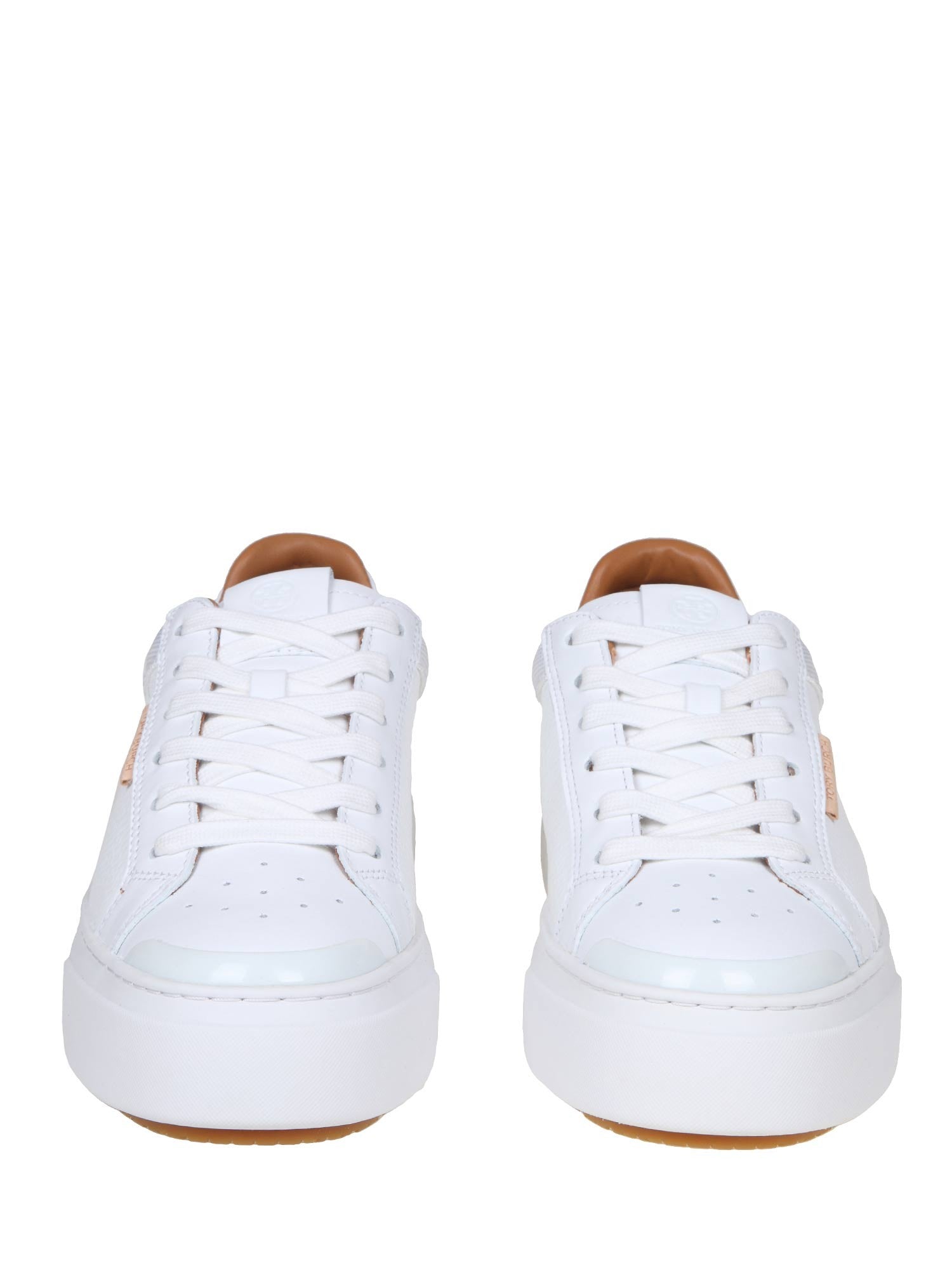 TORY BURCH SNEAKER LADYBUG IN PELLE COLORE BIANCO