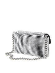 MARC JACOBS MINI SOFT BAG IN FABRIC WITH APPLIED RHINESTONES