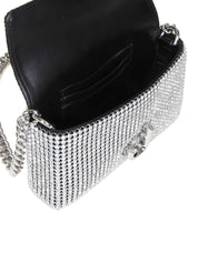 MARC JACOBS MINI SOFT BAG IN FABRIC WITH APPLIED RHINESTONES