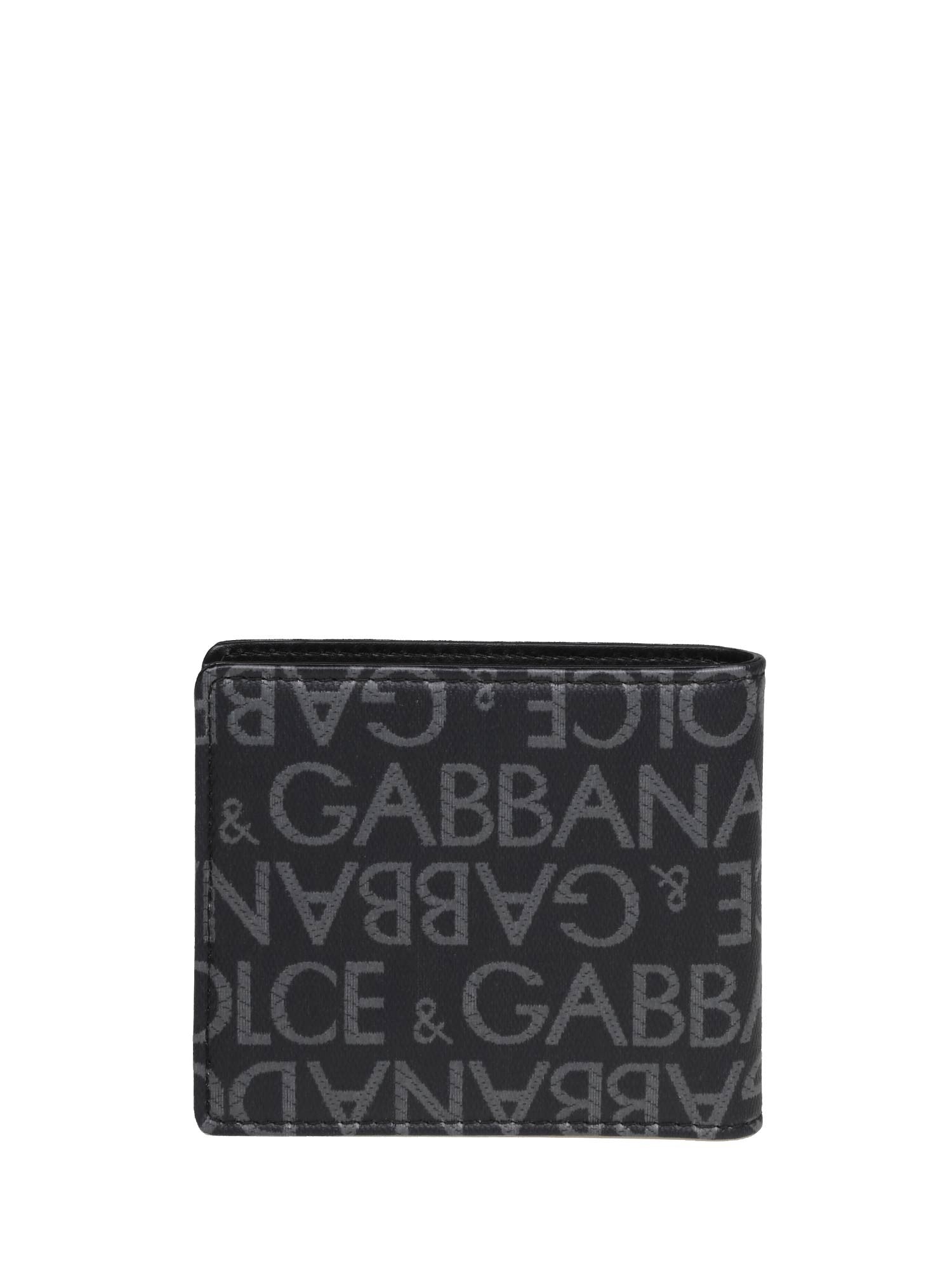 DOLCE & GABBANA PORTAFOGLIO IN TESSUTO JACQUARD CON LOGO