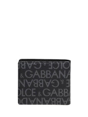 DOLCE & GABBANA PORTAFOGLIO IN TESSUTO JACQUARD CON LOGO