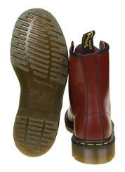 DR.MARTENS 1460 SMOOTH LEATHER BOOT IN CHERRY RED COLOR