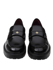 TORY BURCH LUG MOCCASIN IN LEATHER COLOR BLACK
