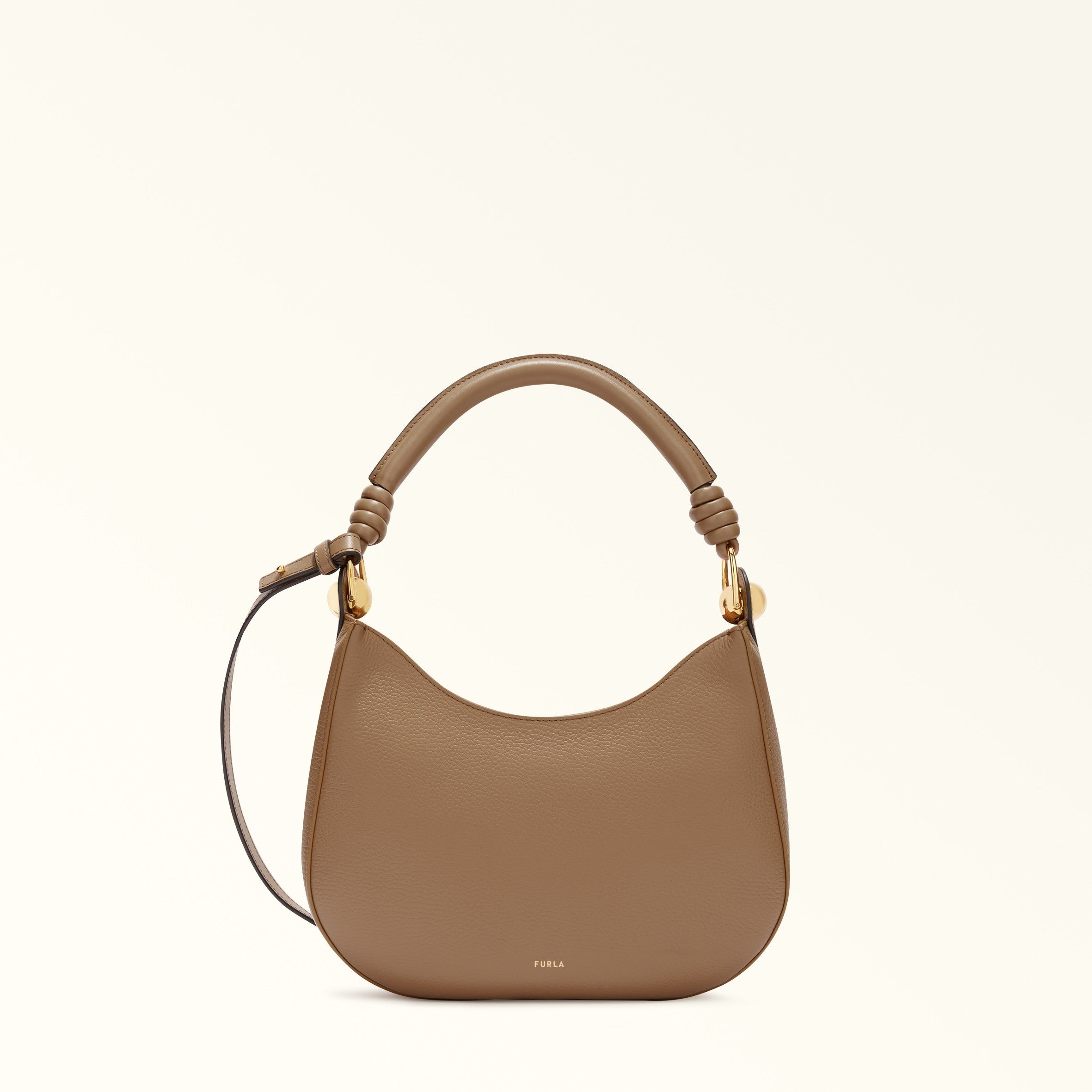FURLA BORSA A SPALLA SFERA S IN PELLE COLORE DESERTO