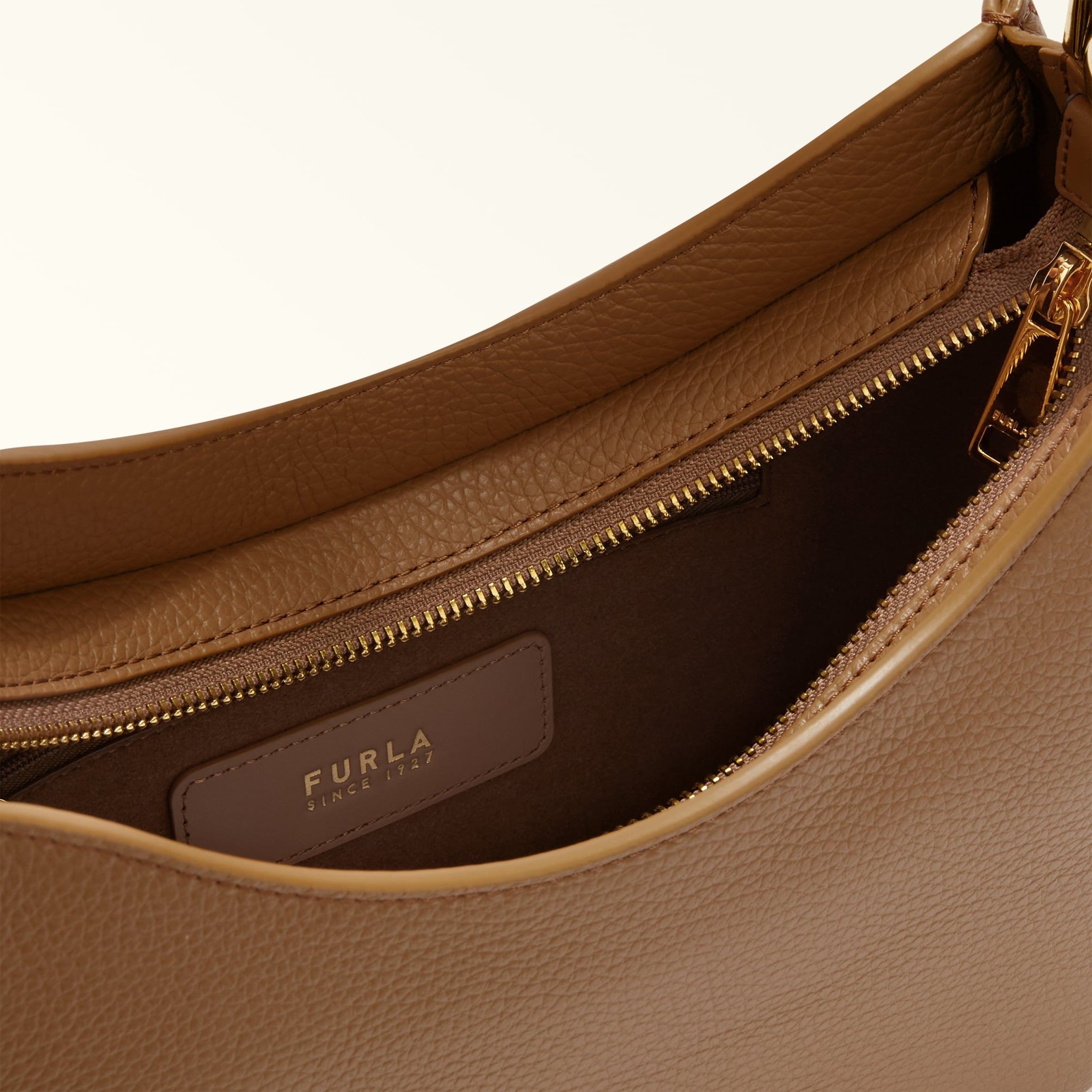 FURLA BORSA A SPALLA SFERA S IN PELLE COLORE DESERTO