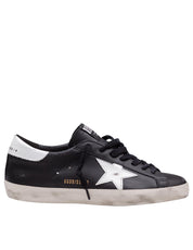 GOLDEN GOOSE SNEAKERS SUPER STAR IN PELLE COLORE NERO E BIANCO