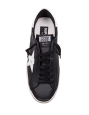 GOLDEN GOOSE SNEAKERS SUPER STAR IN PELLE COLORE NERO E BIANCO